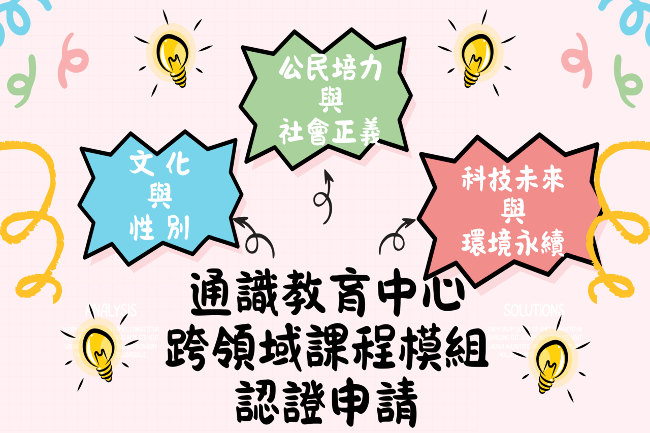 Featured image for “114學年度通識教育中心跨領域課程模組認證申請”